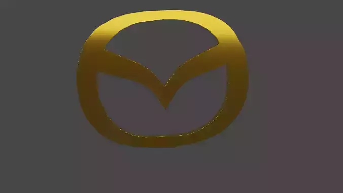 Mazda 3D Logo Low-poly 3D model