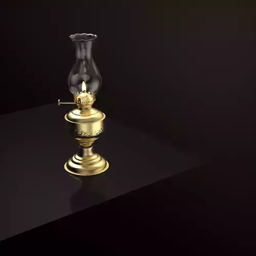 Interiocrafts Vintage Oil Chimney  Table Lamp 