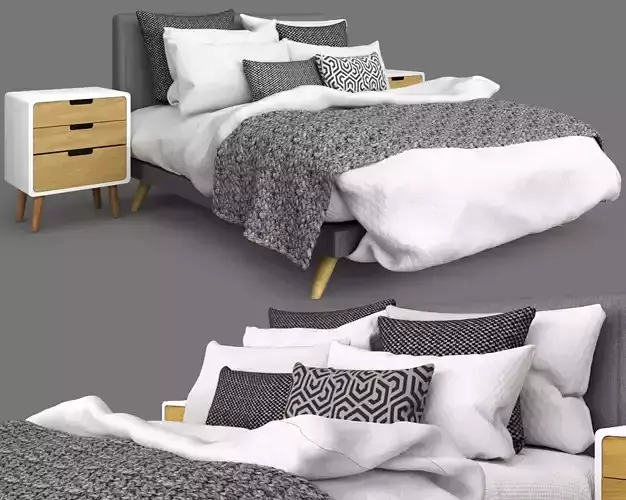 scandinavian bed