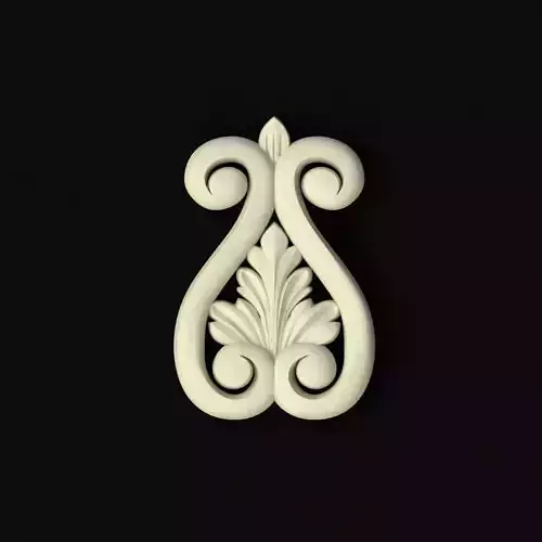 dekor scroll design 3D model