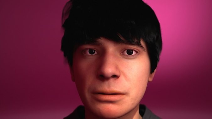 Bowl cut with sideburns Free 3D model