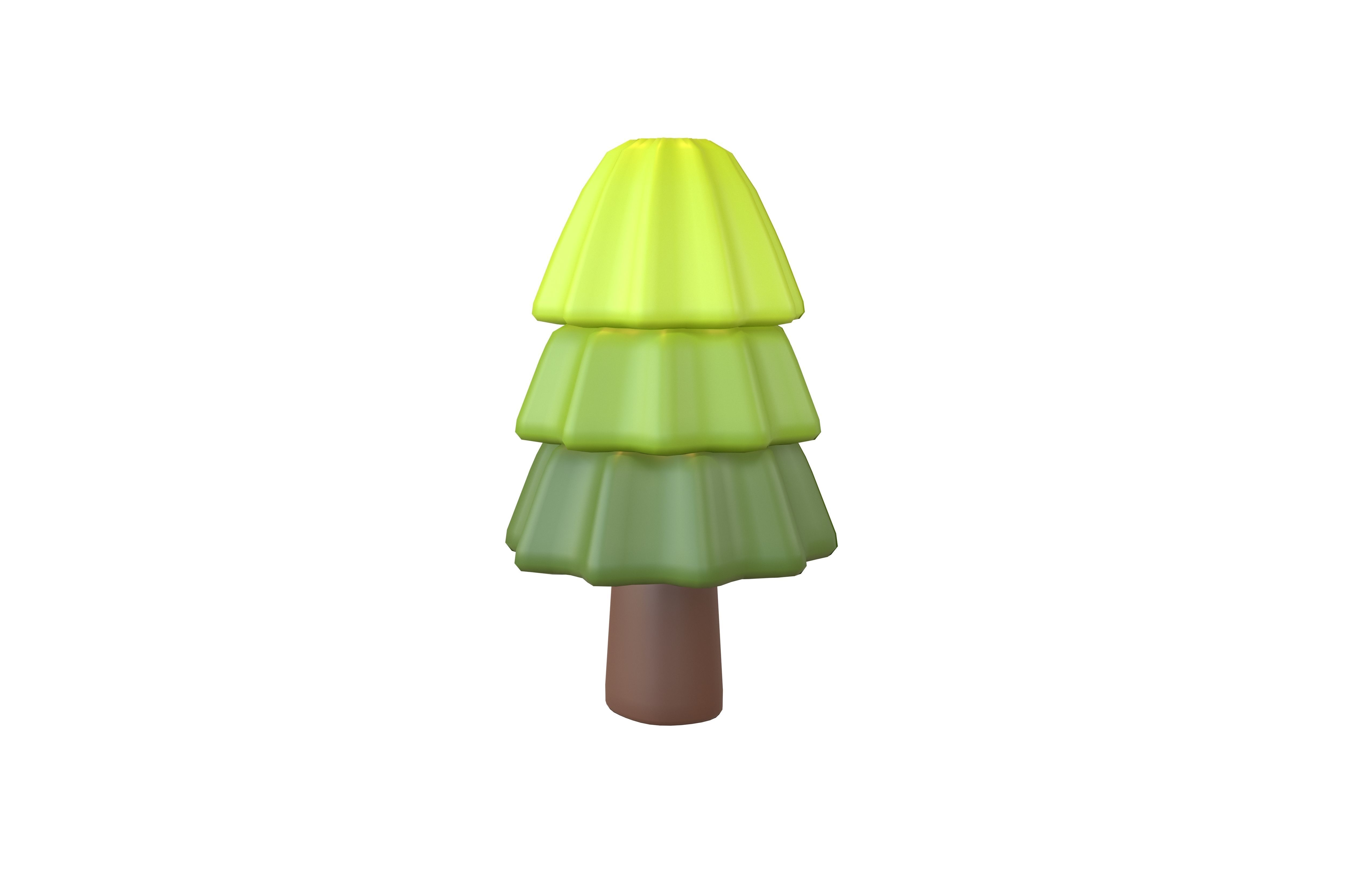 Cartoon Tree v27 001 Low-poly 3D model_1
