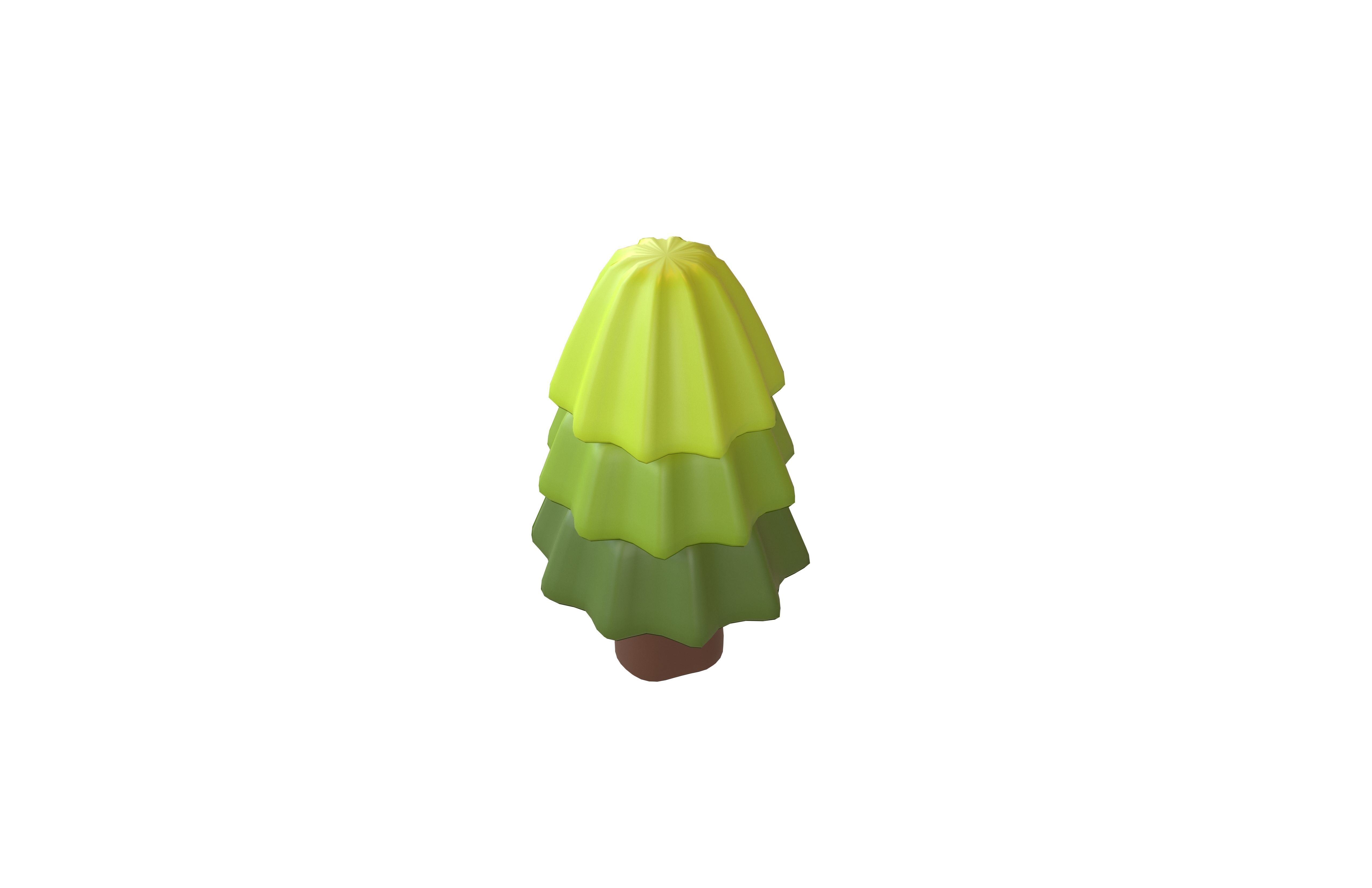 Cartoon Tree v27 001 Low-poly 3D model_2