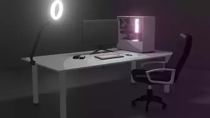 Toon Shaded Pc Desk 
