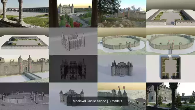 Medieval Castle Scene