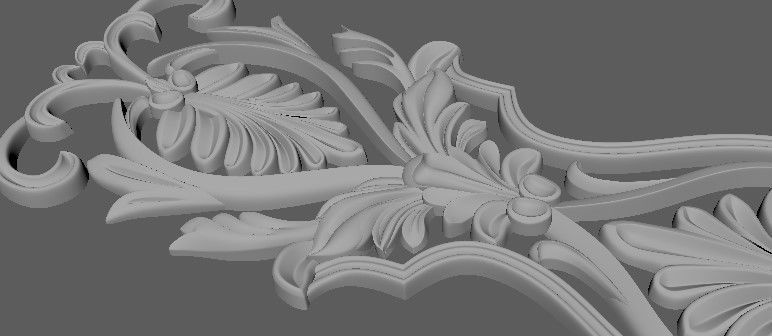 dekor shabby chic ornate door hanger 3D model_2