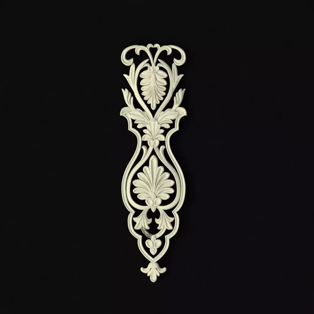 dekor shabby chic ornate door hanger 3D model_0