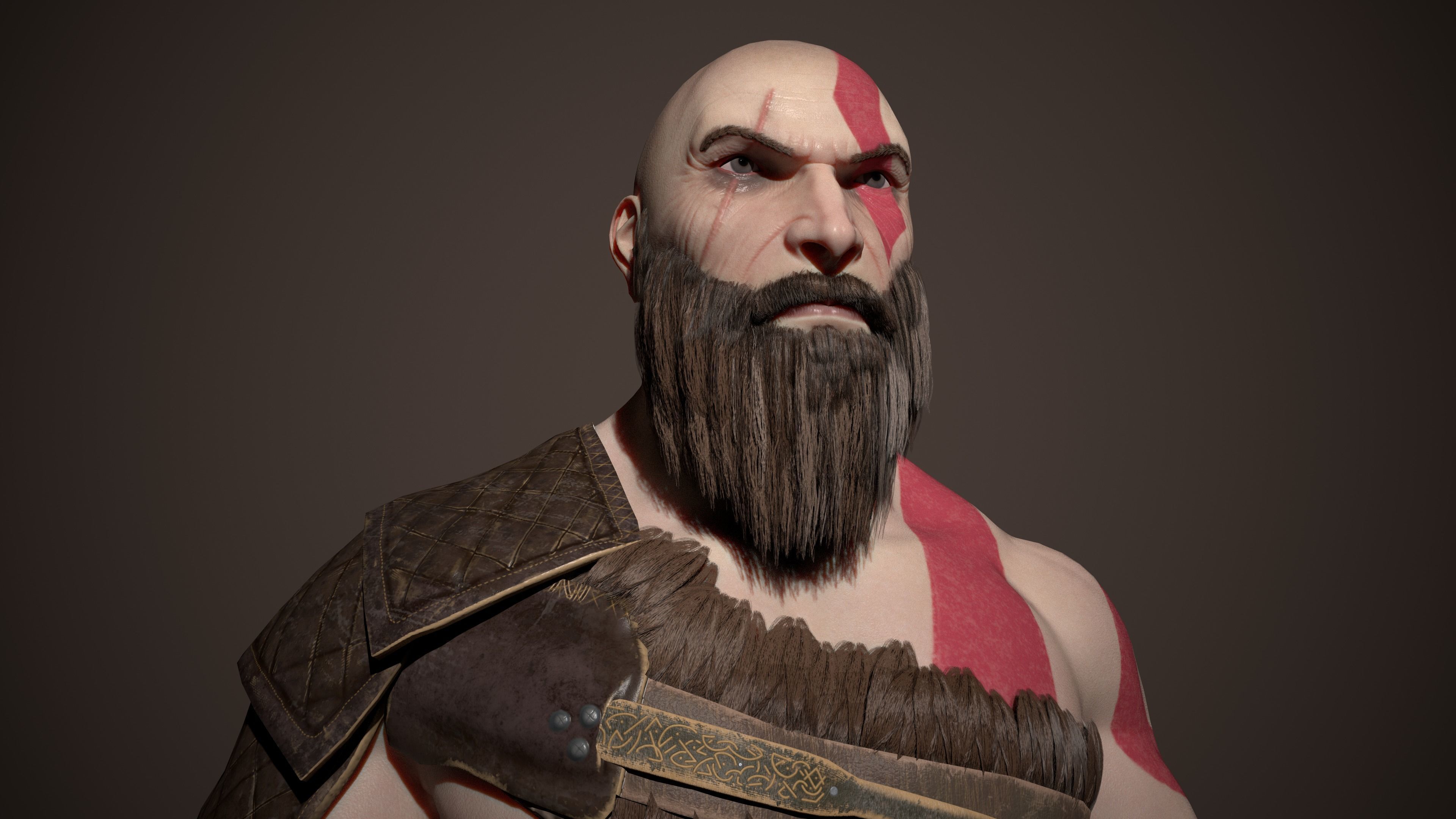 AAA Game character Low-poly 3D model_4