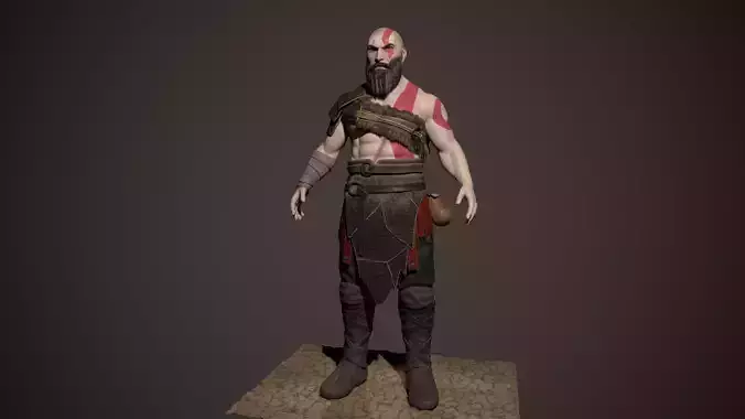 AAA Game character Low-poly 3D model