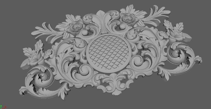 dekor ornate ornament 3D model_1