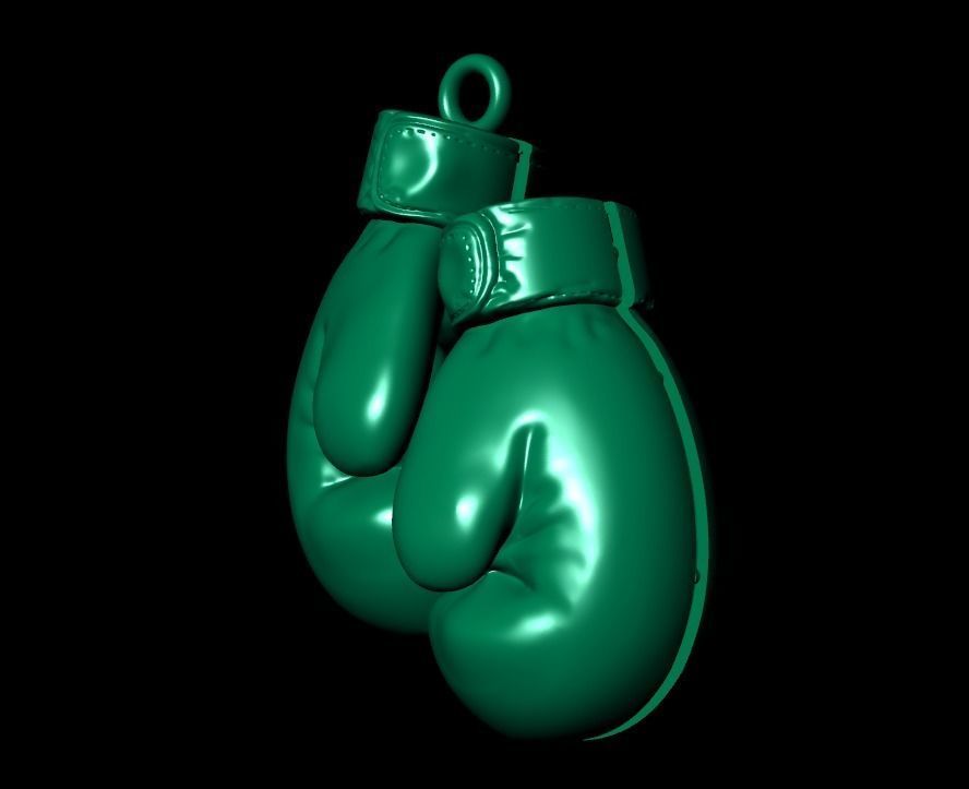 boxing necklace 3D print model_6