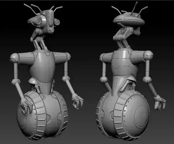 RIC920 Droid and the rcikshaw in One12 Scale