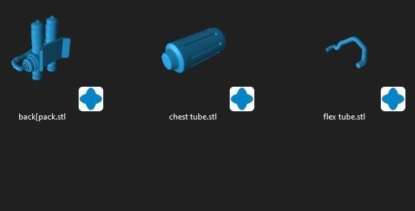 Space Trooper Backpack one12 scale and full size props 3D print model_1