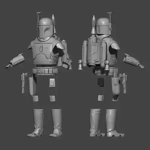 Bounty Hunter One12 Scale Figure Custom Armor STL