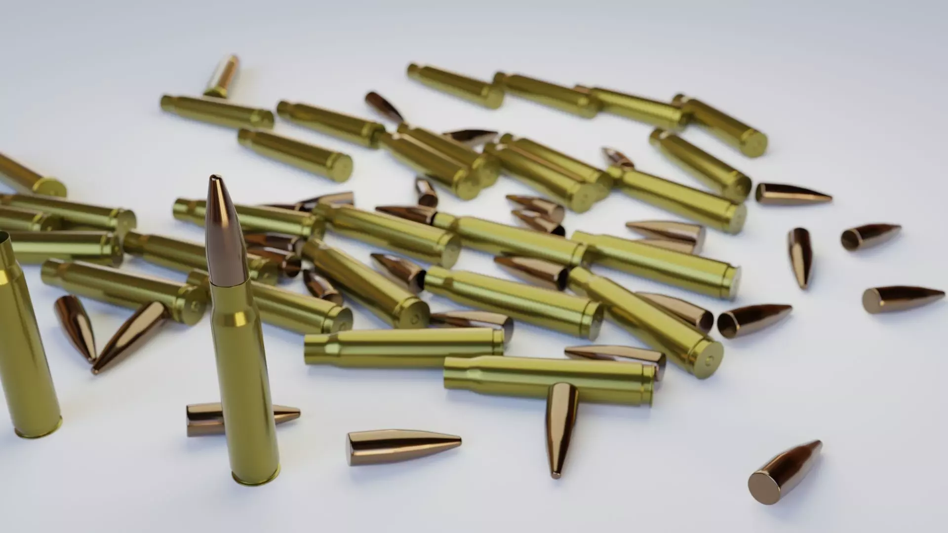 Bullet pile of bullets Free 3D model_0