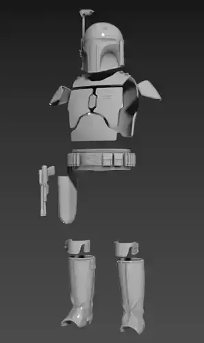 Bounty Hunter armor full size props stl files