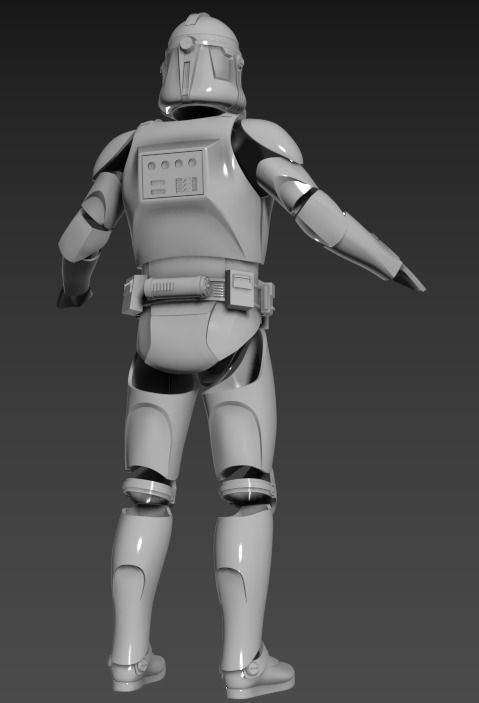 Phase 2 Clone Trooper One12 scale armor 3D Files 3D print model_1