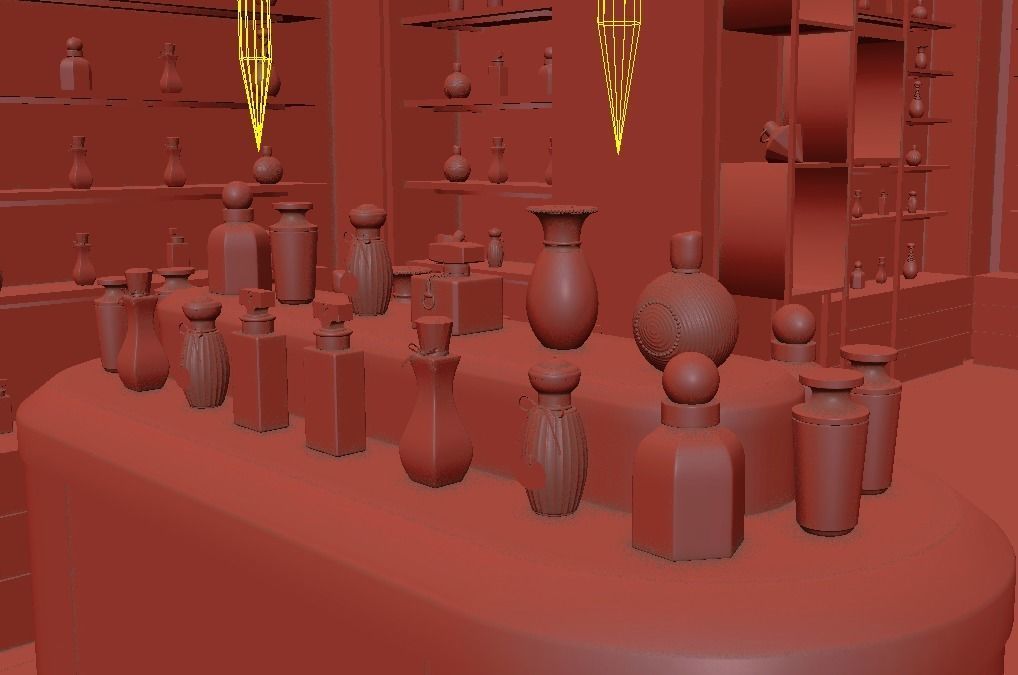 PERFUME SHOP 3D SCENE 3D model_38