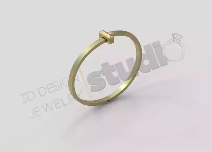 Classic Tiffany bracelet cross 3d model design 3D print model