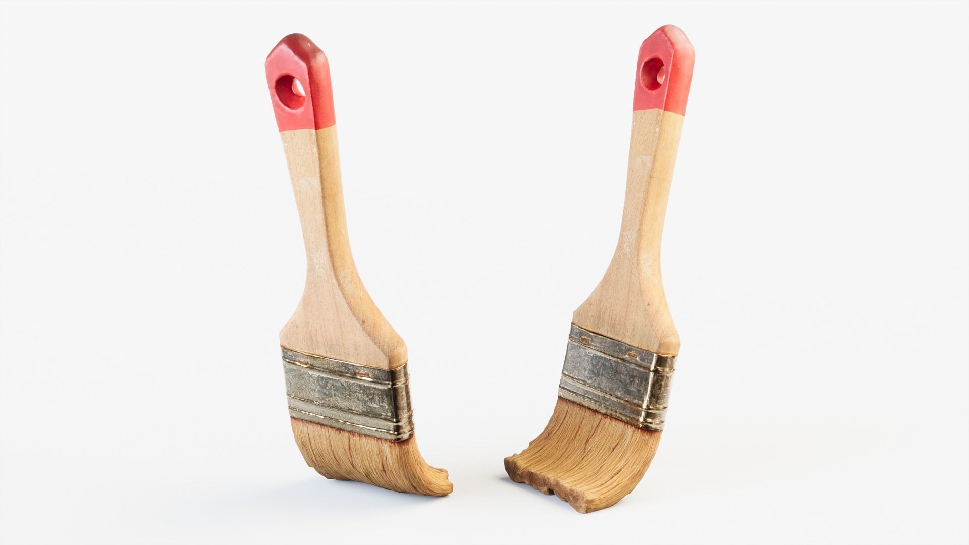 Used Paint Brush PBR 3D model_7