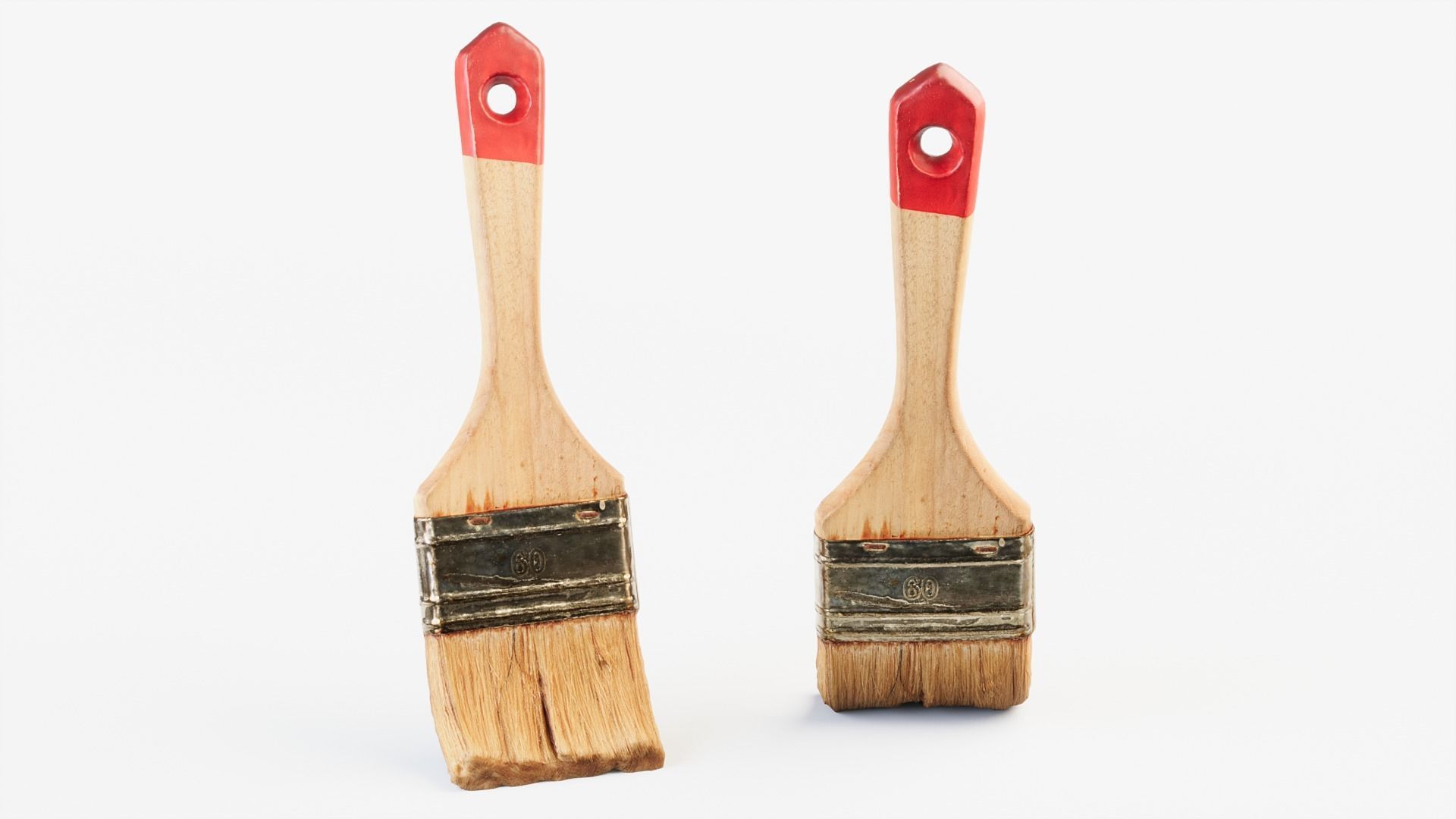 Used Paint Brush PBR 3D model_6