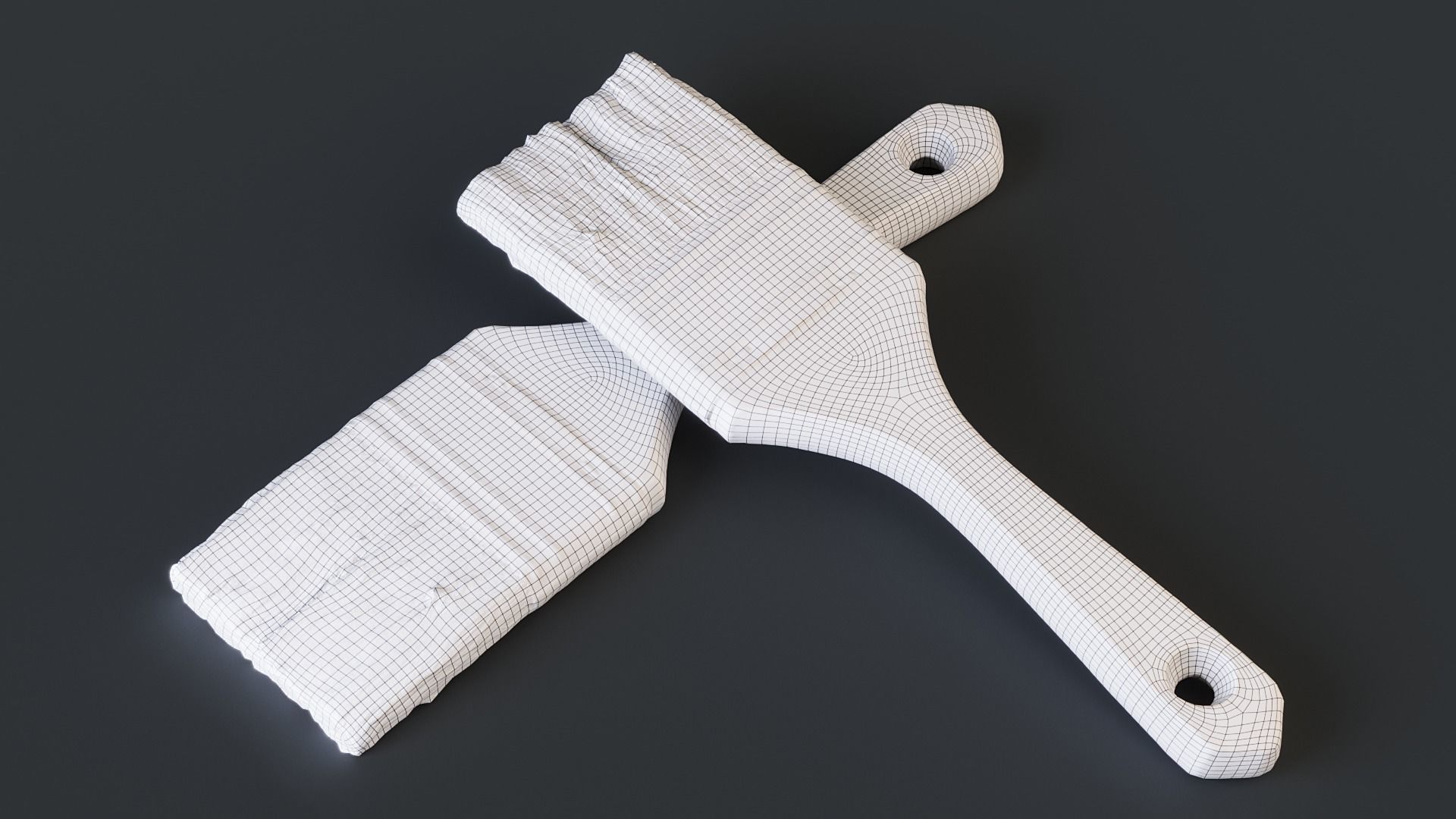 Used Paint Brush PBR 3D model_22