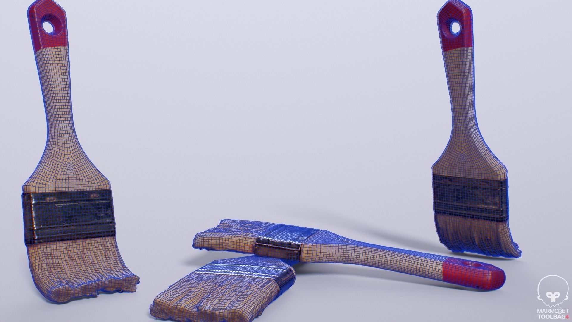 Used Paint Brush PBR 3D model_17