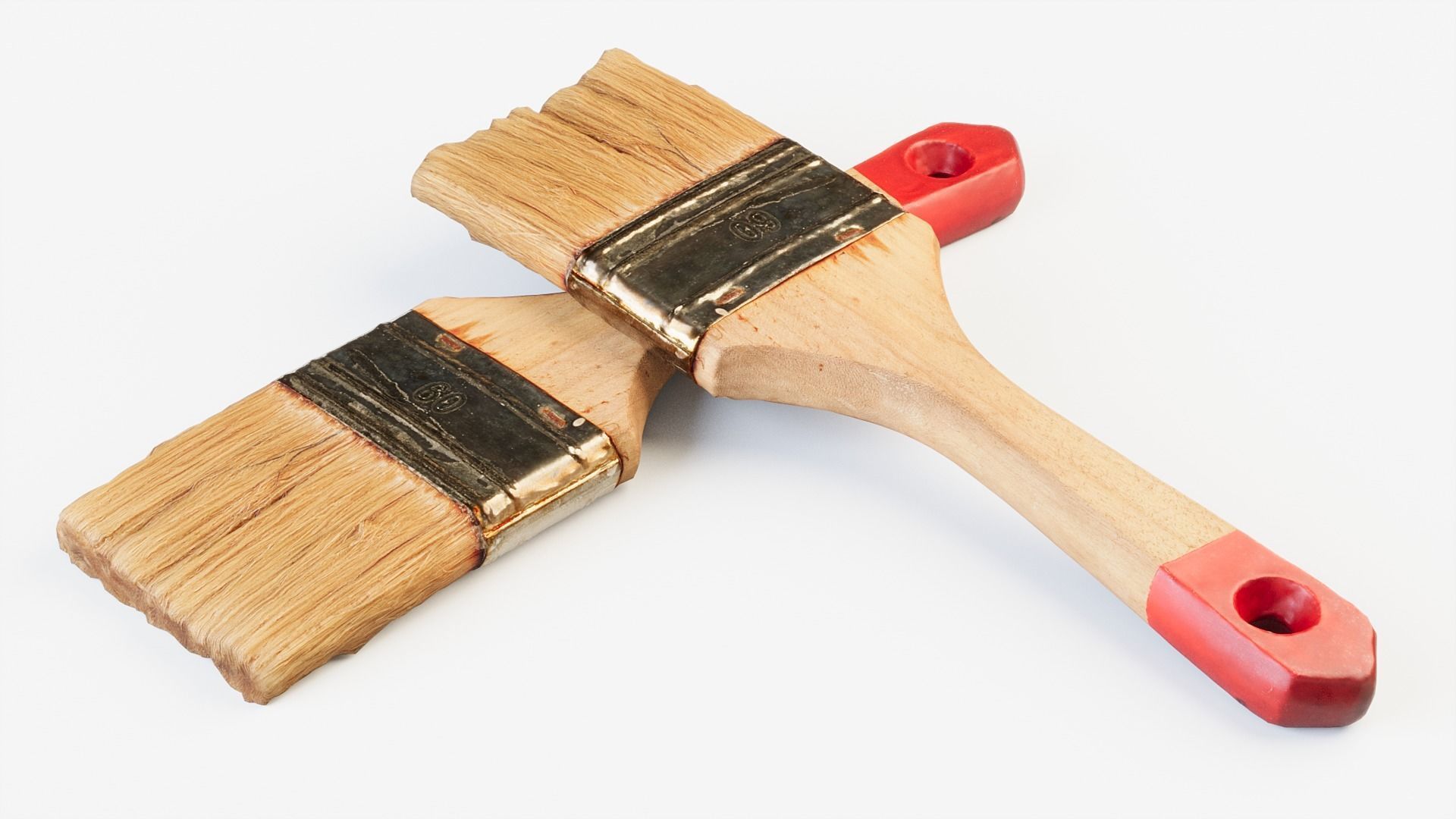 Used Paint Brush PBR 3D model_4