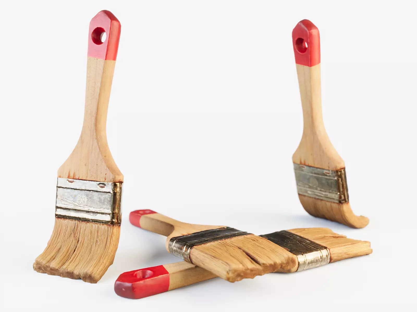 Used Paint Brush PBR 3D model_0