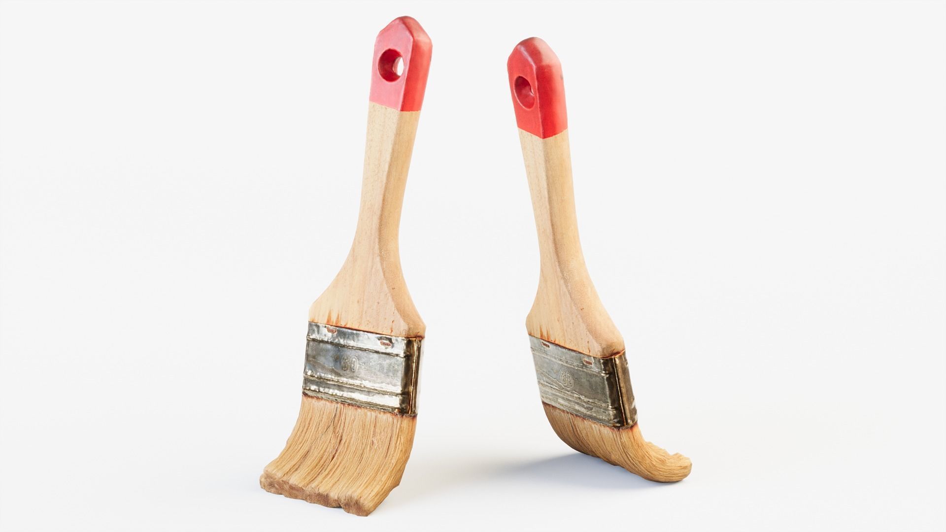 Used Paint Brush PBR 3D model_5