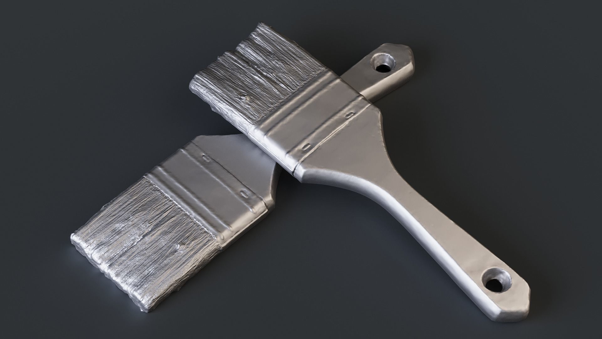 Used Paint Brush PBR 3D model_21