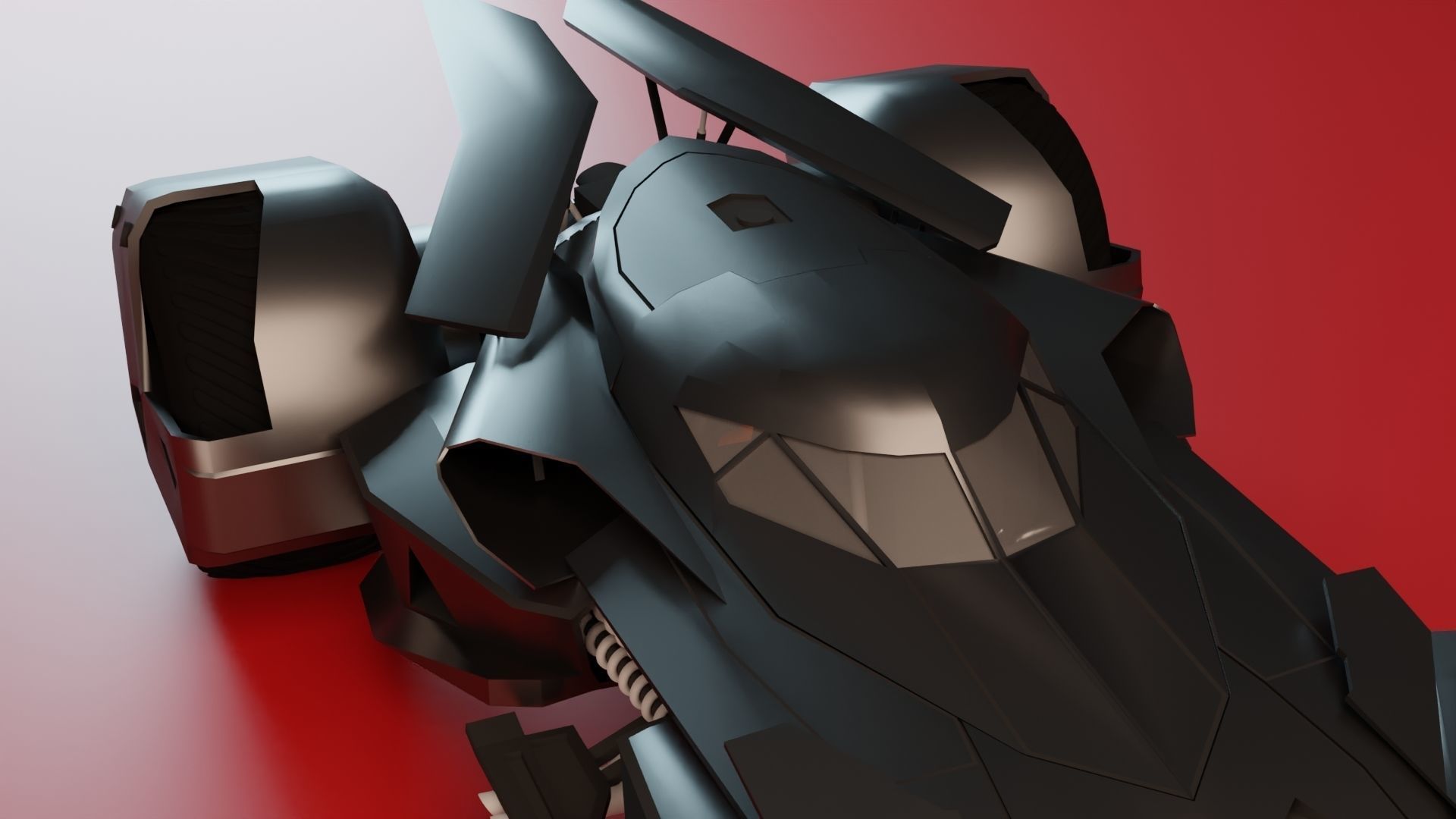 Batmobile Batman vs Superman 3D model_11