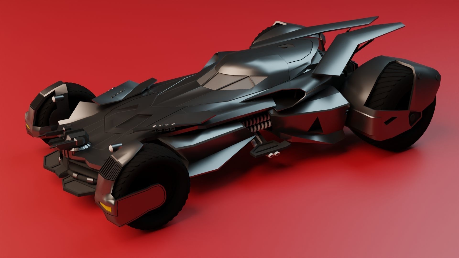 Batmobile Batman vs Superman 3D model_5