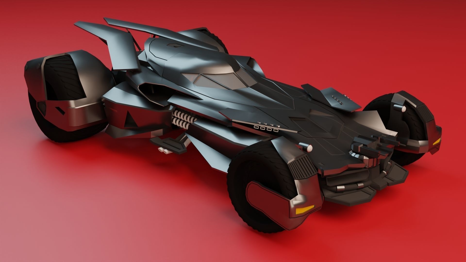 Batmobile Batman vs Superman 3D model_6
