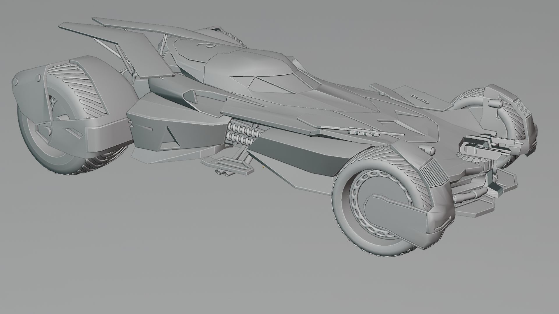 Batmobile Batman vs Superman 3D model_20