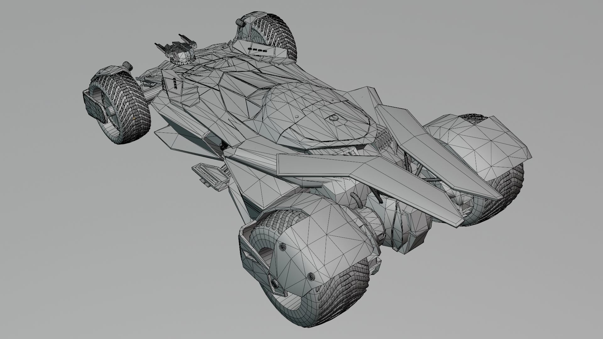 Batmobile Batman vs Superman 3D model_12