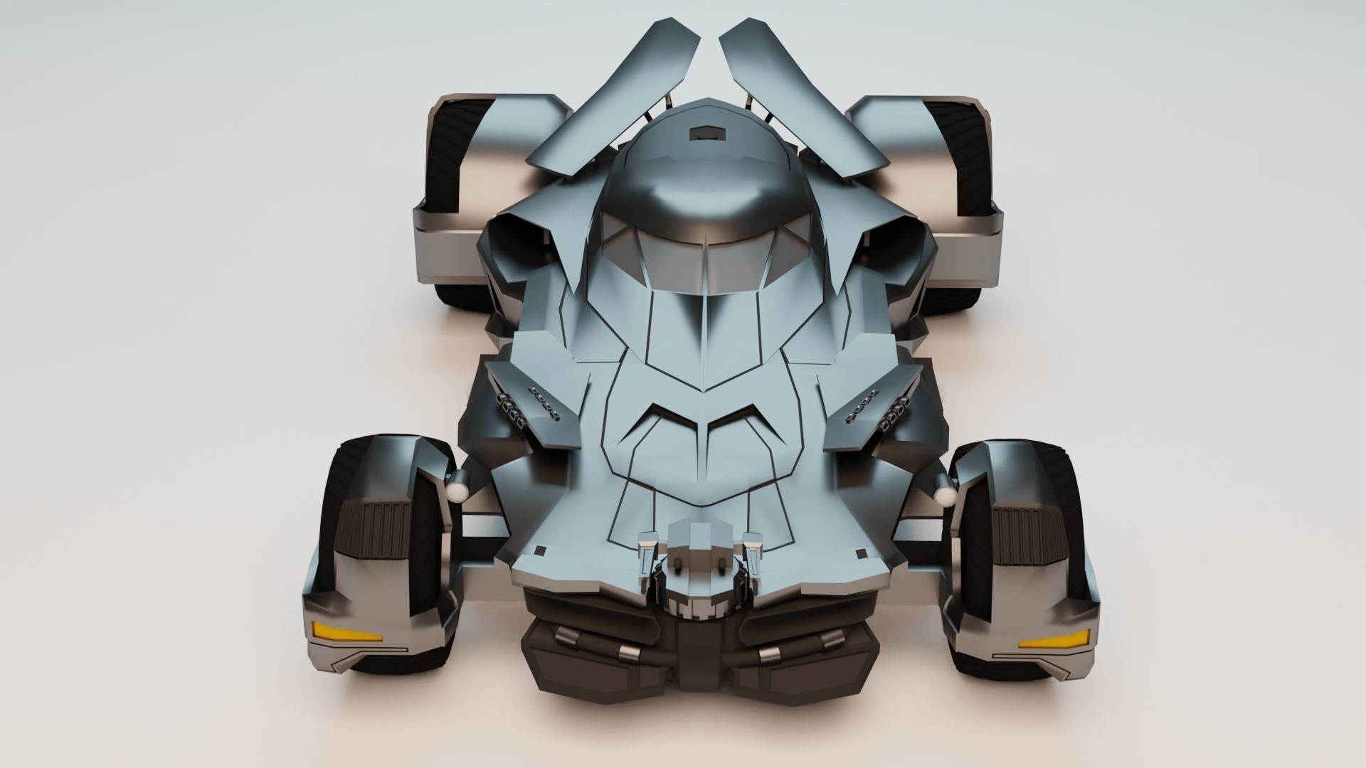 Batmobile Batman vs Superman 3D model_1