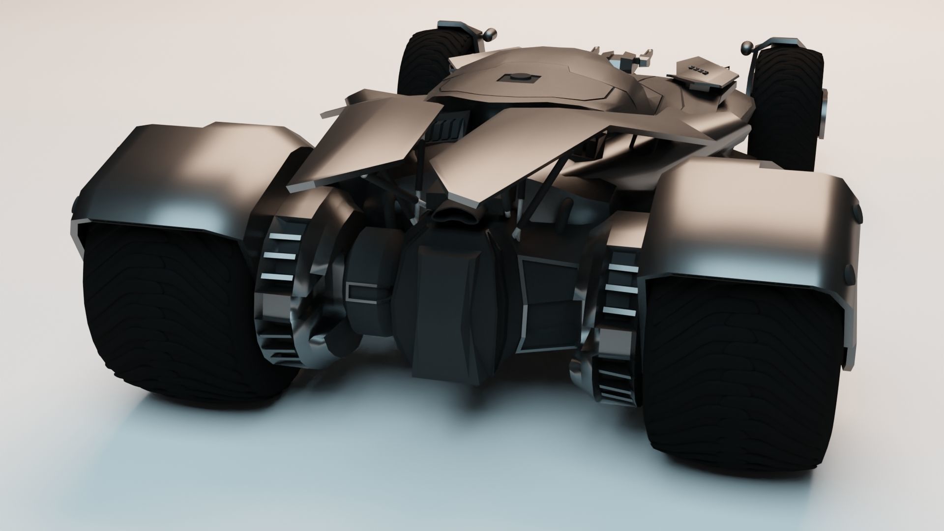 Batmobile Batman vs Superman 3D model_3
