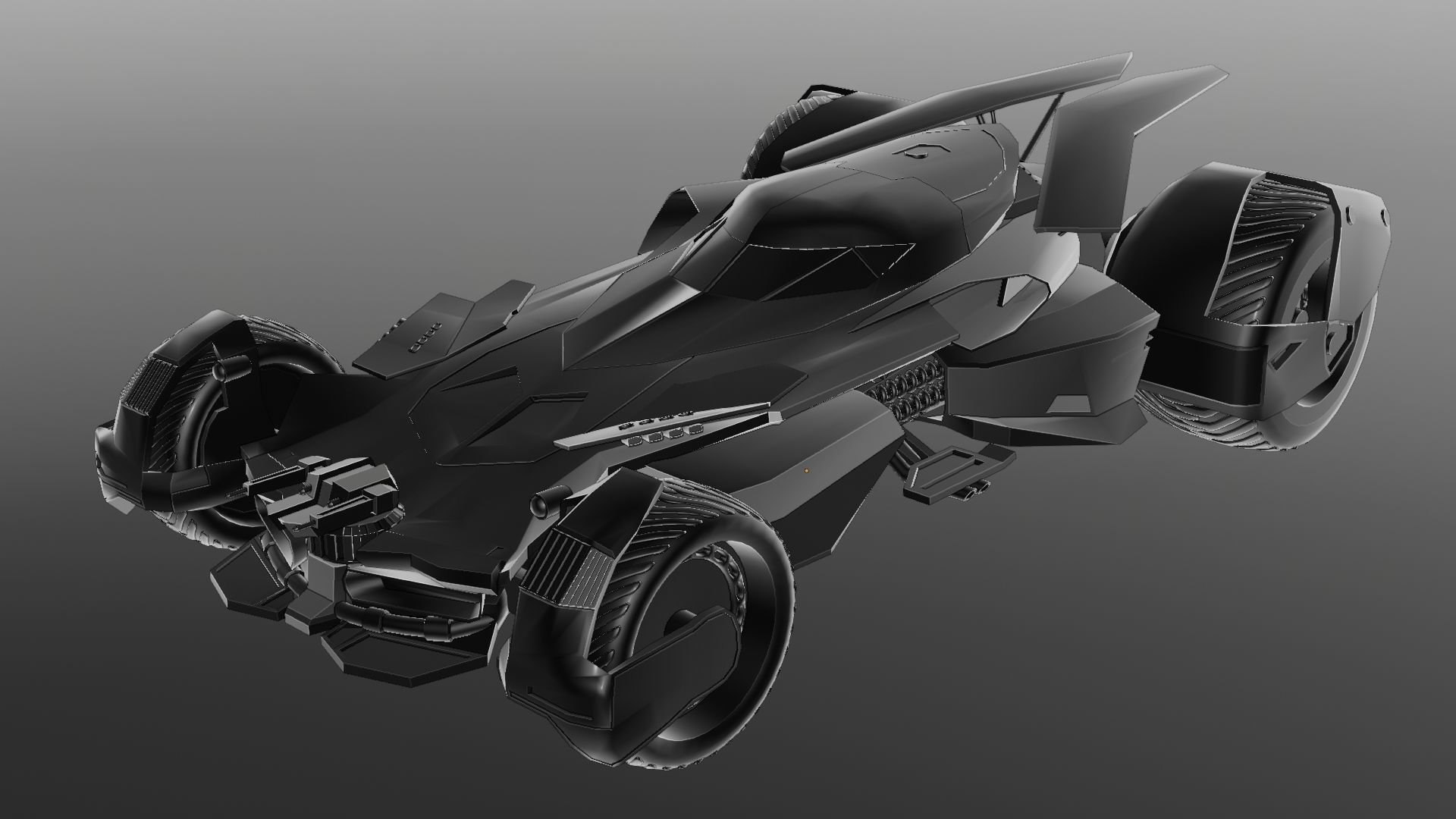 Batmobile Batman vs Superman 3D model_18