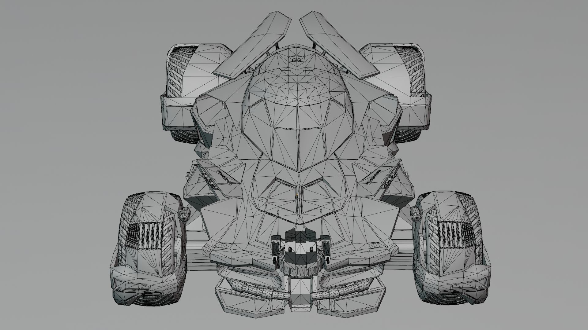 Batmobile Batman vs Superman 3D model_14