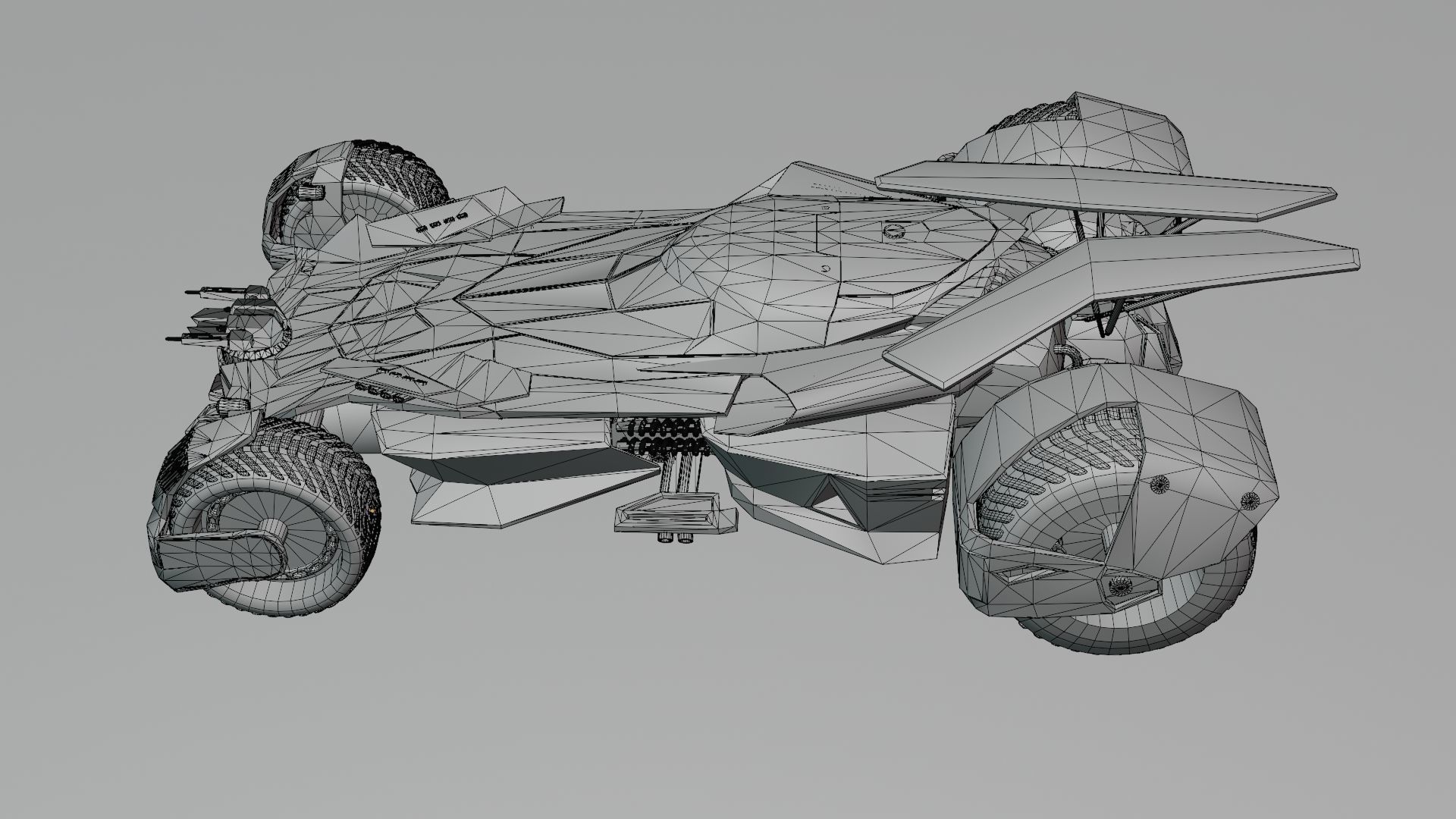 Batmobile Batman vs Superman 3D model_13