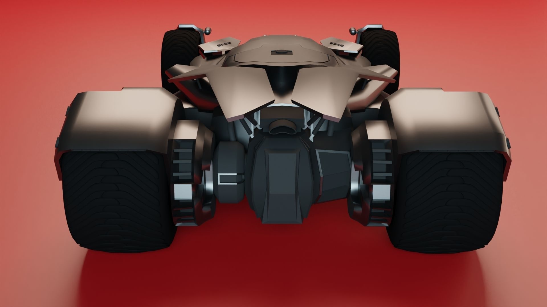 Batmobile Batman vs Superman 3D model_7