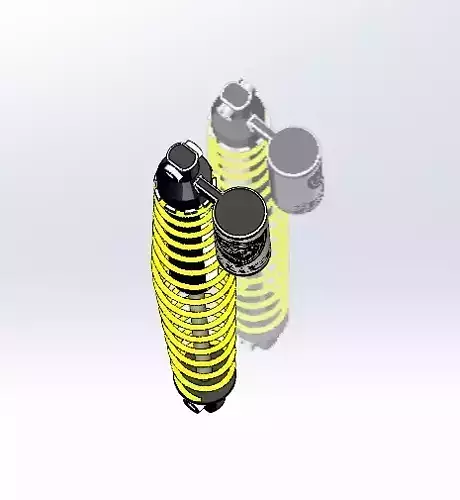 Shock absorber of ATV all terrain vehicle 3D model