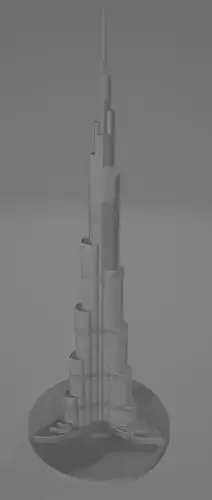 Burj Khalifa Model  Free 3D model