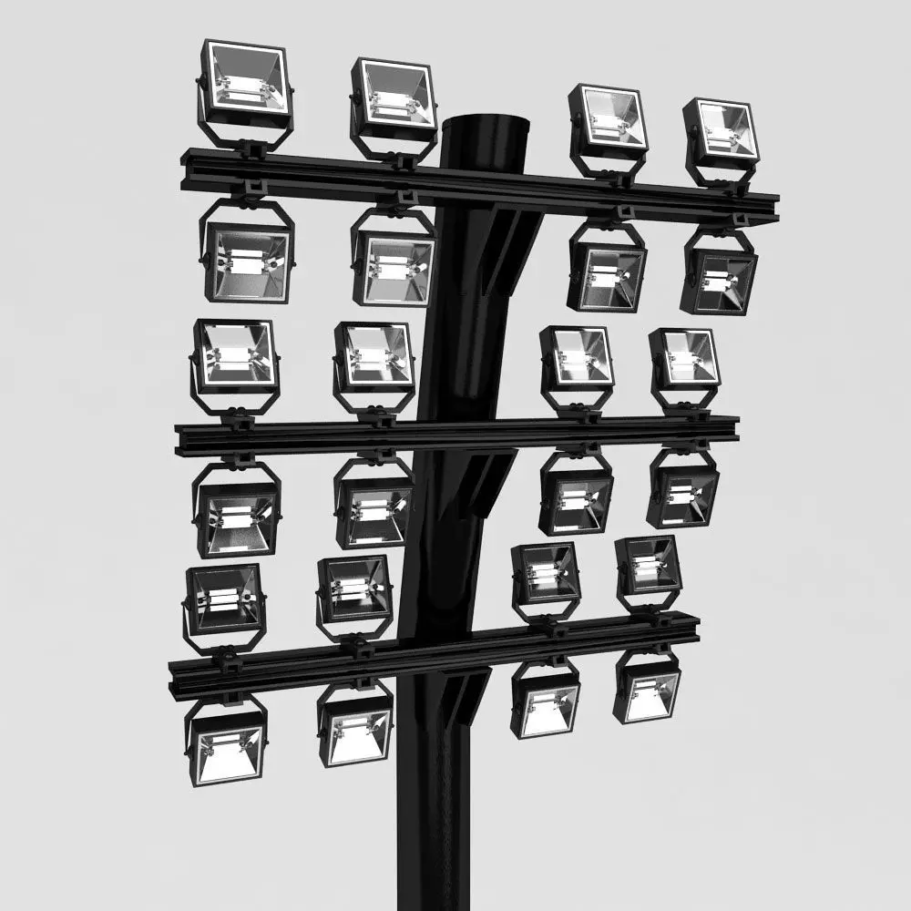 Stadium lights 3d model 3D model