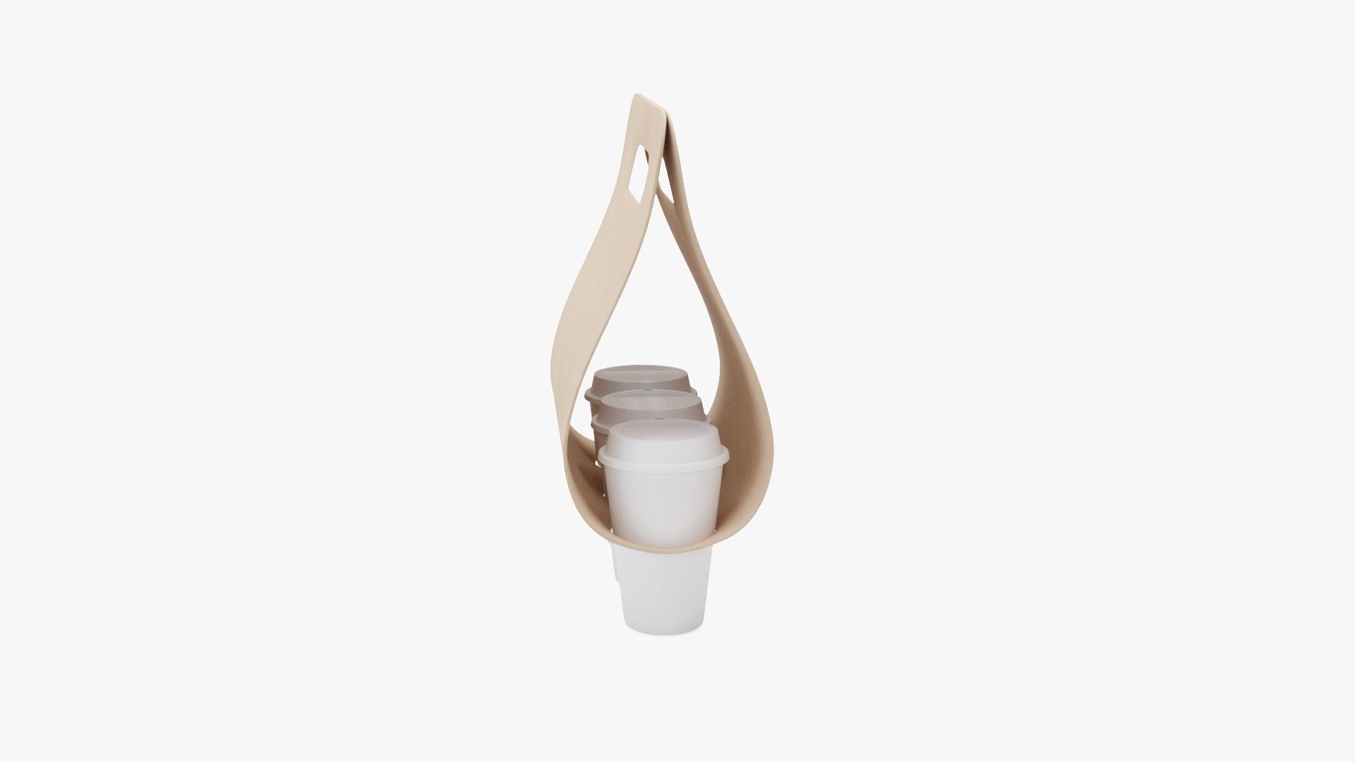 Coffee Cup Holder 3D model_12