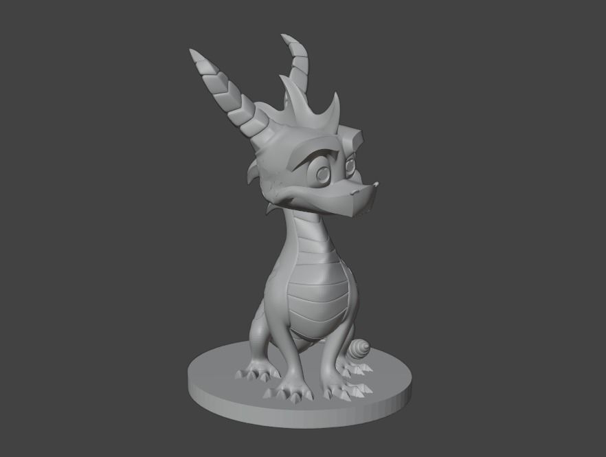Spyro high quality model  3D print model_1