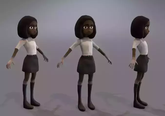 black teen schoolgirl