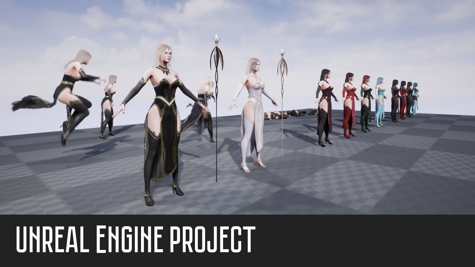 Elf Sorcerer - Game Ready Low-poly 3D model_13