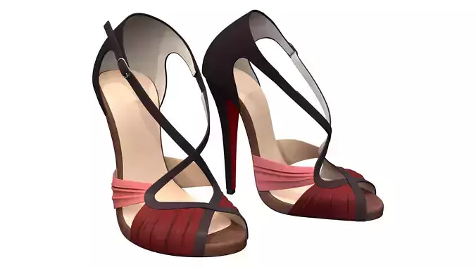 Suede Red Sole Peep Toe Wedding Shoes